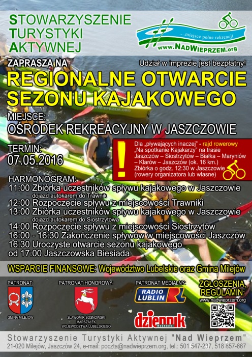 otwarcie sezonu kajakowego 2016
